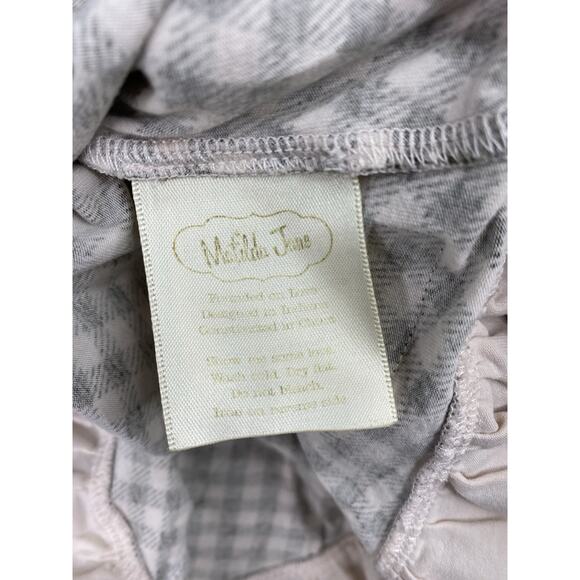 Serendipity By Matilda Jan Tank Top Girls 6 Green Plaid Ruffle Pink Bow NWT - Picture 6 of 6